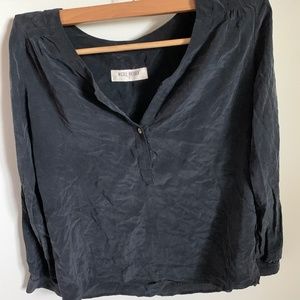 Black Silk Blouse